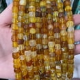 thumbnail image 1 of 1 strand 8mm square cube agate beads – dyed natural stone strand for DIY jewelry making, bracelets & necklaces, 1 of 2