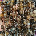 thumbnail image 1 of 1 strand 8x10mm natural dragon vein crackle agate nugget beads – irregular gemstone strand for DIY jewelry making, bracelet & necklace supplies, 1 of 2