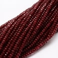 thumbnail image 1 of 1 strand Dyed Natural Malaysia Jade Rondelle Beads Strands Faceted FireBrick 3x2mm Hole: 1mm 154pcs/strand 14.3 inch, 1 of 2