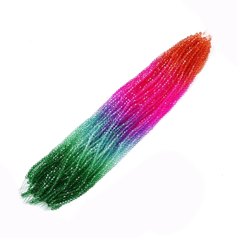 1 strand Gradient color 2.9~3.3x2.5mm Hole: 0.8mm Baking Painted Glass ...