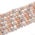 thumbnail image 1 of 1 strand Natural Cultured Freshwater Pearl Beads Strands Potato Mixed Dyed and Undyed Mixed color 5~7x6~8mm Hole: 0.6mm, 1 of 3