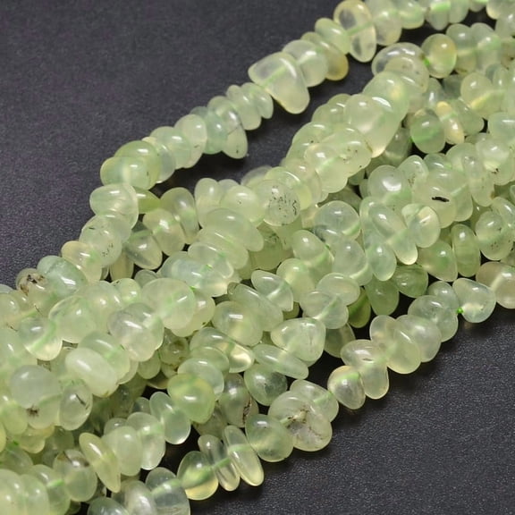 1 strand Natural Prehnite Chip Beads Strands 5~14x4~10mm Hole: 1mm 15.5 inch~16.1 inch
