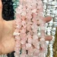 thumbnail image 1 of 1 strand irregular raw natural crystal beads – rough hand-cut freeform gemstone strand for DIY jewelry making, bracelets & necklaces, 1 of 4