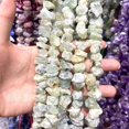thumbnail image 1 of 1 strand irregular raw natural crystal beads – rough hand-cut freeform gemstone strand for DIY jewelry making, bracelets & necklaces, 1 of 4
