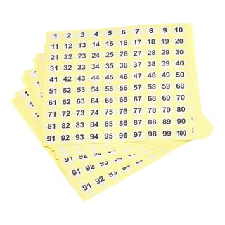 Wedding Party Number Stickers for Table Card Accessories Decorative  self-adhensive Number Sticker 1-10