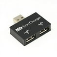 thumbnail image 1 of 1-to-2 Port USB 2.0 Male USB Dual Splitter Hub Cord Converter Adapter, 1 of 1