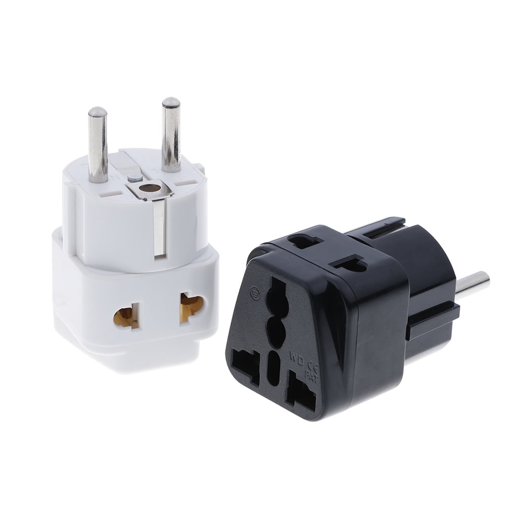 Plug Rack Germany 1 to 2 Splitter Germany France 5mm plug to universal UK/US/EU/AU 2/ 3 ...