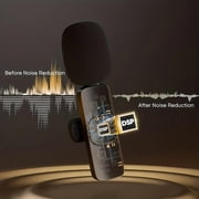 1-to-2 Wireless Lavalier Microphone for Type-C | Dual Mic System for Phones & Computers | Plug-and-Play, Smart Noise Cancellation | Crystal-Clear Audio for Interviews, Vlogging, Teaching