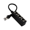 thumbnail image 1 of 1 to 3 Socket LAN Ethernet Network RJ45 Plug Splitter Extender Adapter Connector, 1 of 8
