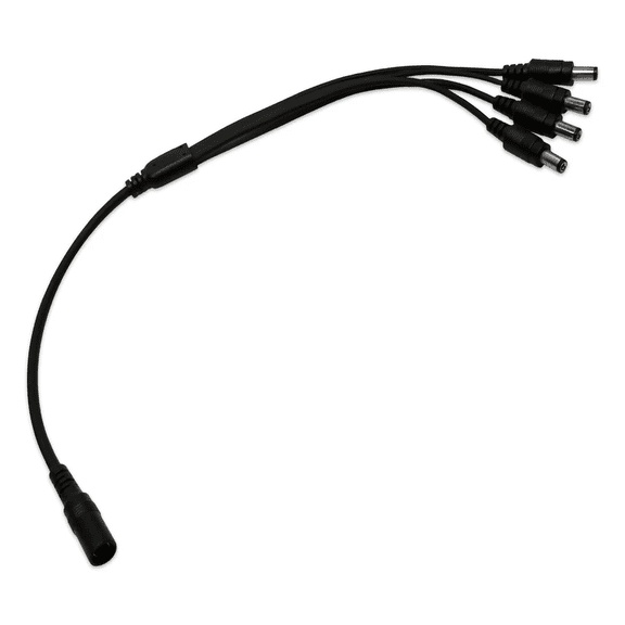 1 to 4 Way DC Power Splitter Adapter Cable for CCTV Security Camera Systems