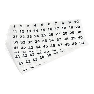 10 Sets Sticky Numbered Labels 1 To 200 White Self Adhesive Stickers  Numbers