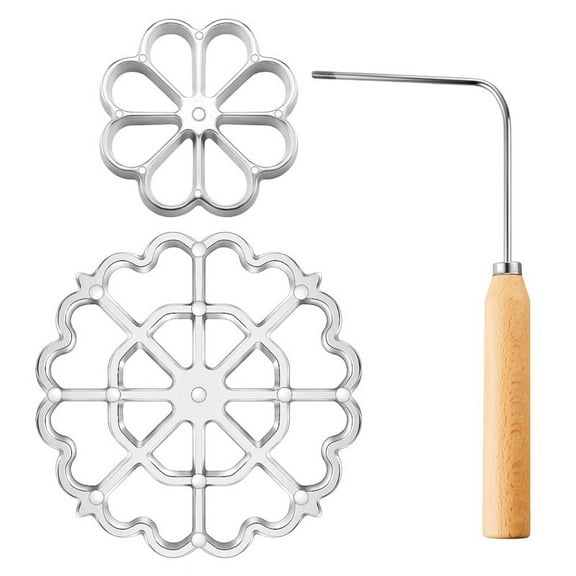 1 * wooden handle 2 * mold-As Shown