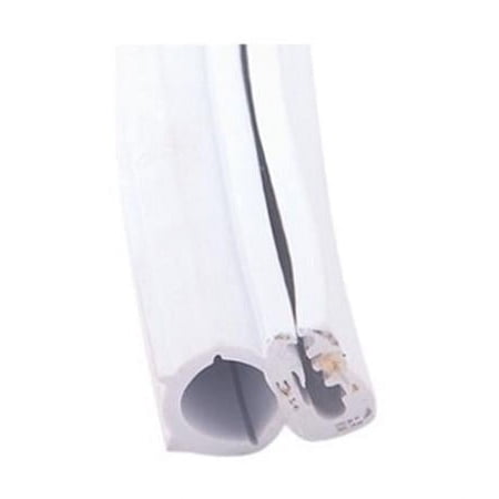 1 x 0.75 in. 28 ft. White Single Bulb Seal with Slide on Clip