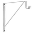 thumbnail image 1 of 1 x 1.32 in. Round Rod & Shelf Bracket, White, 1 of 1