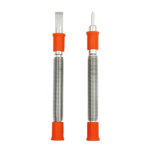 1 x 1/8 center punch 1 x 5/16 flat chisel-Silver&Orange