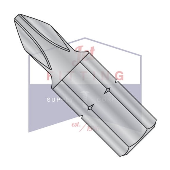 1 x 1 x 1/4 Phillips Reduced Insert Bit | 1/4" Hex Shank (Quantity: 200)