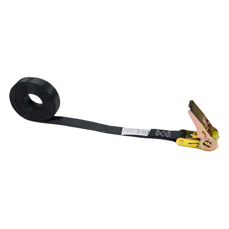 1" x 10' Black Endless Ratchet Strap