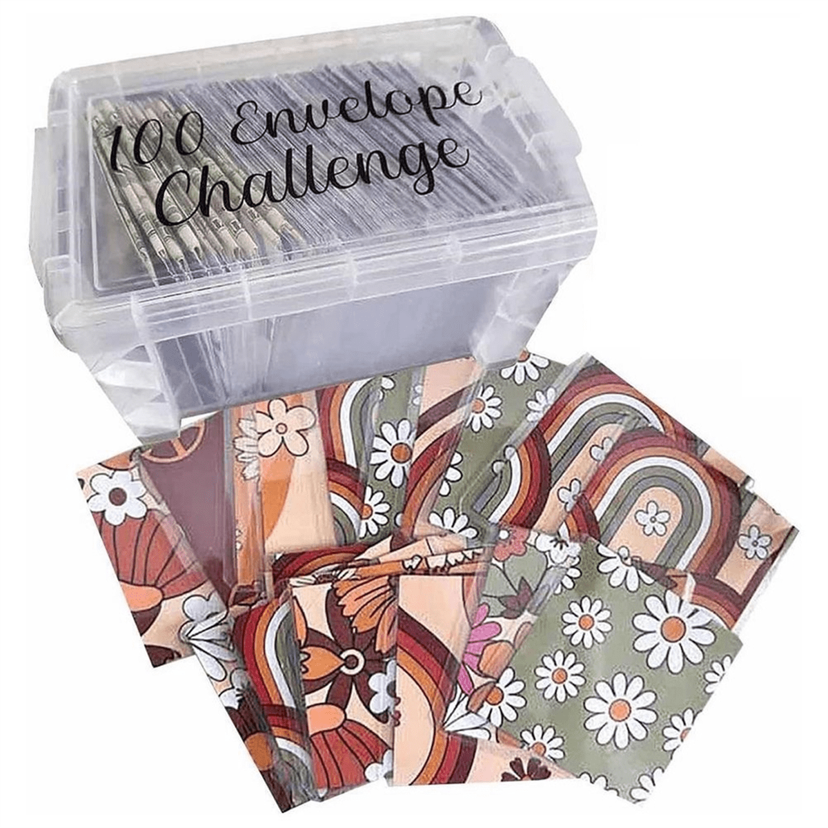 Ｎｏ.100 envelope challenge♡BOX在庫有り Amazon.com : 100 Envelope Challenge Box Set, Easy And fun