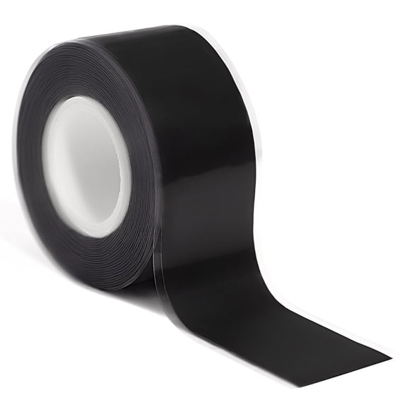 1" x 10FT Anti-Slip Silicone Grip Tape for Fitness Equipment, Waterproof Barbell & Dumbbell Wrap, Non-Slip Rubber Handle Grip Strap for Weights, Gym Bars & Workout Gear, Black