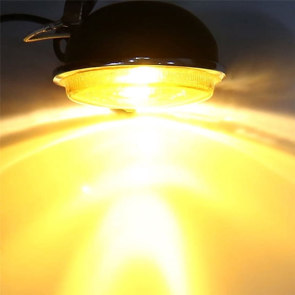 1 x 12V 55W DRL Round Car Fog Lamp Daytime Running Light Yellow 3 Inch Work Lamp
