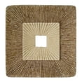 thumbnail image 1 of 1" x 14" x 14" Brown Concave Square Double Layer Ribbed  Wall Plaque Set of 2, 1 of 4