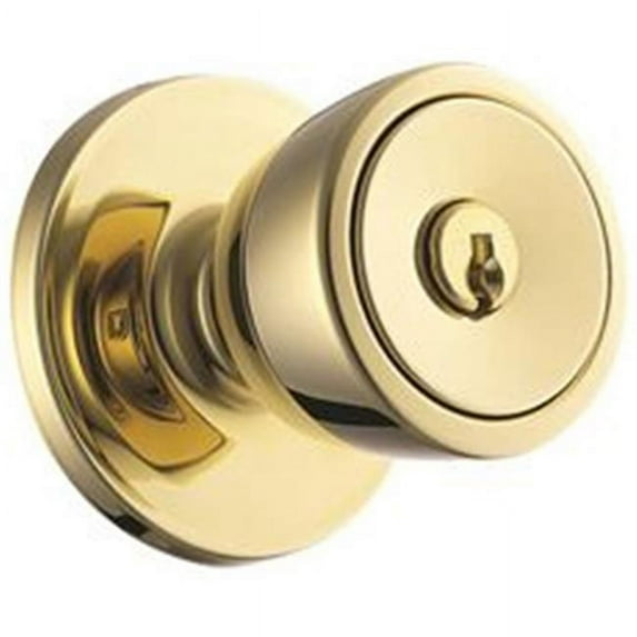 1 x 2.25 in. New Style Elements Polished Brass Beverly Entry & Deadbolt Set
