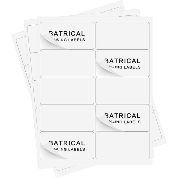 1" x 2-5/8" Address Labels 900 Labels Sticker Paper for Laser/Ink Jet Printer mailing Labels 8.5"×11" White 30 per Sheet