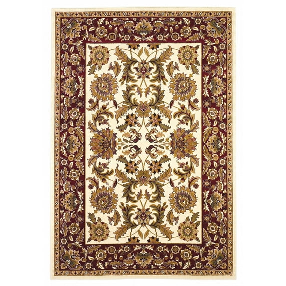 1' x 2' Ivory or Red Renaissance Inspired Area Rug