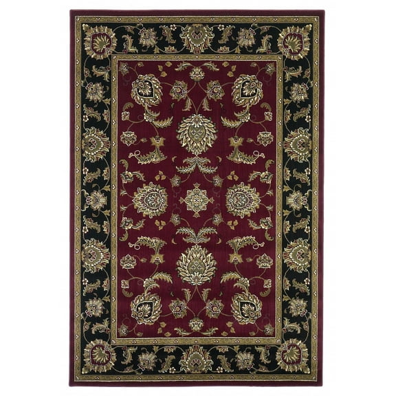 1' x 2' Red or Black Medieval Inspired Area Rug