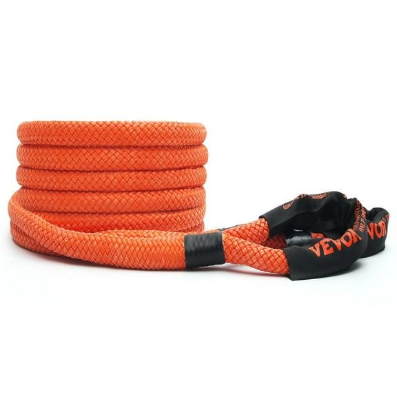 1" x 20' Kinetic Recovery Rope 38,000 lbs Breaking Strength, Heavy-Duty Off-Road Snatch Strap with 30% Elasticity, Extreme Energy Strap for Jeep Truck SUV ATV UTV Tractor Recovery