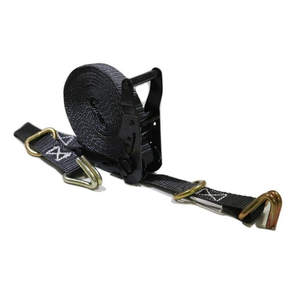 1" x 20 ft. Ratchet Strap with Wire Hooks & D-Rings | R120WD