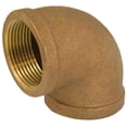 thumbnail image 1 of 1" x 3/4" 90 Bronze Elbow, Lead Free,PartNo B74345LF JonesStephens, 1 of 1