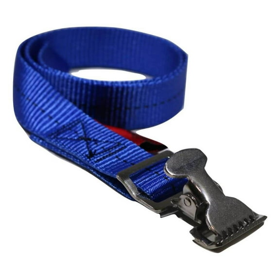 1" x 30 inch Stainless Steel Alligator Spring Clip Tourniquet Wrap Strap COLOR OPTIONS | AC2.5SS Color: Blue