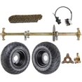 thumbnail image 1 of 1" x 32" Complete Go Kart Steel Live Axle Kit with 13x5.00-6 Wheels, Tires, Rim, Chain Sprocket, and Brake Master Cylinder – Ideal for ATV, UTV, Quad Bike, Buggy, and Golf Carts, 1 of 8