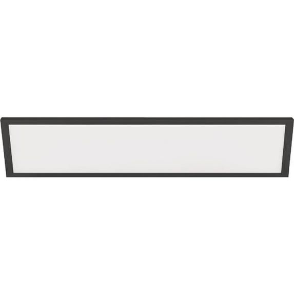 1 x 4 ft. Black Flush Mount for Ceiling Lighting