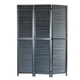thumbnail image 1 of 47 X 67 Black Wood  Screen, 1 of 2