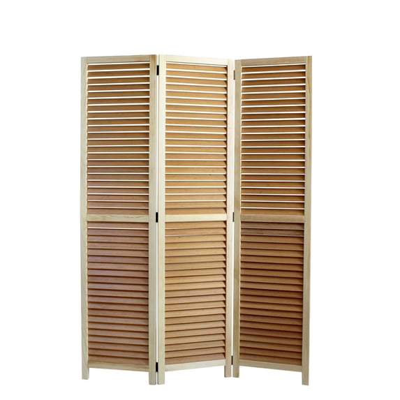 1" x 47" x 67" Natural Wood Screen