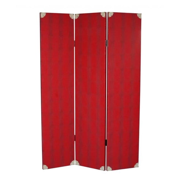 1 x 47 x 71 in. Wood Screen, Red