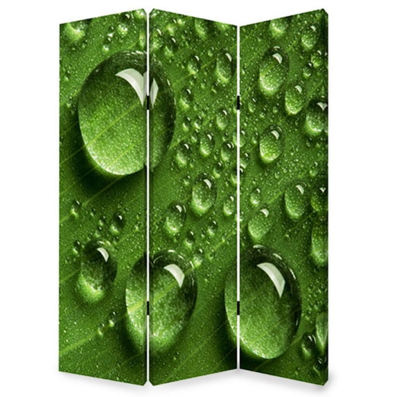 1" x 48" x 72" Multi Color Wood Canvas Rain Screen