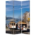 thumbnail image 1 of 1" x 48" x 72" Multi Color Wood Canvas San Francisco  Screen, 1 of 2