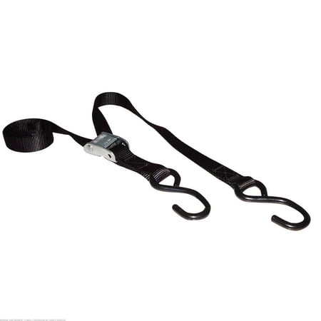 1" x 5' ATV Tie-Downs 750 lb Black 3Pcs