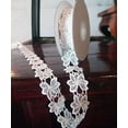 thumbnail image 1 of 1" x 5 Yards Floral Lace Crochet Ribbon (White), 1 of 2