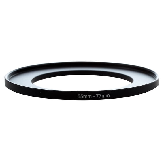 1 x 55mm-77mm Step Up Ring-Black