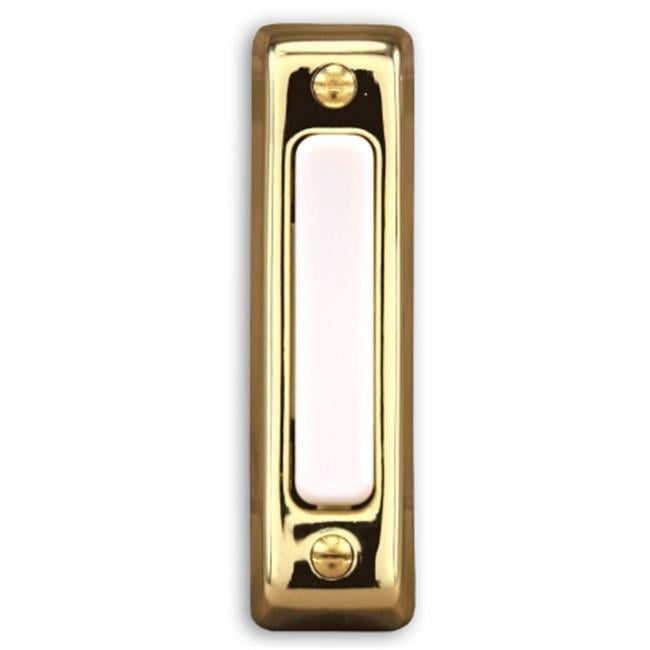 1 x 6 x 2.75 Wired Doorbell - Brass