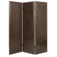 thumbnail image 1 of 1" x 60" x 72" Brown Faux Leather  Screen, 1 of 2