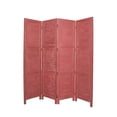 thumbnail image 1 of 1" x 76" x 84" Red Wood Screen, 1 of 2