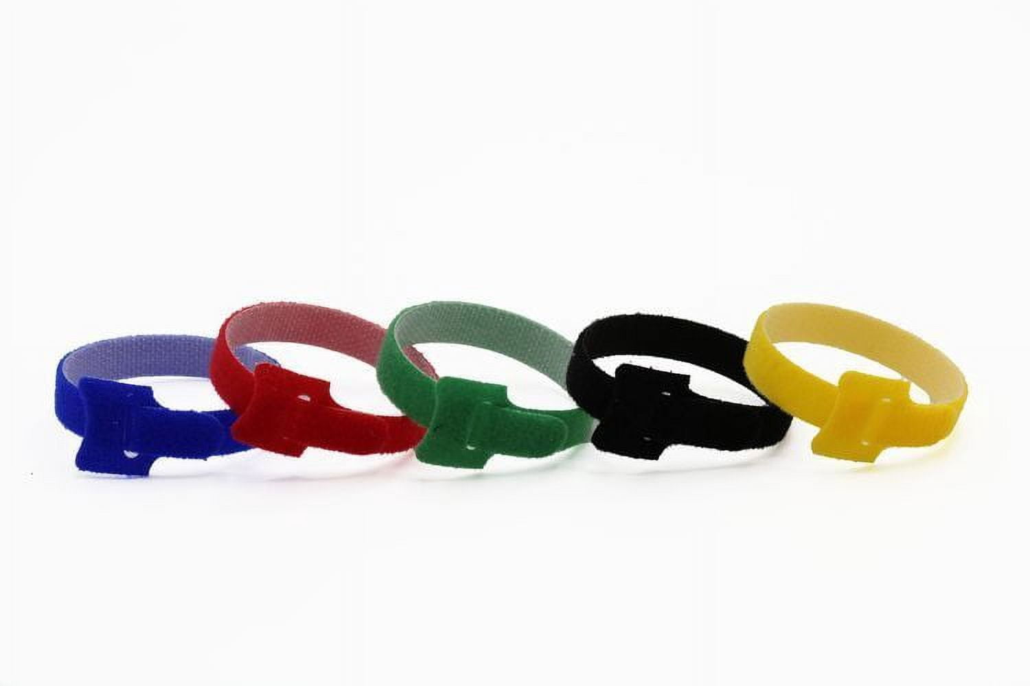 1" x 8 inch Velcro One Wrap - 100 pieces, Black