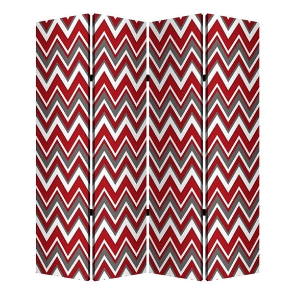 1" x 84" x 84" Mlti Color Wood Canvas  Screen