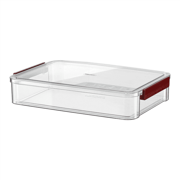 1 x A4 Transparent Storage Box-Claret