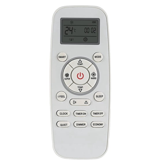1 x Air conditioner remote control-White & black
